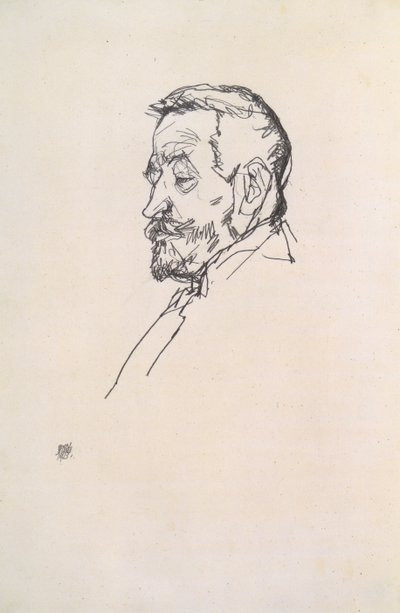 Portrait of Heinrich Benesch by Egon Schiele